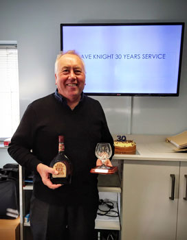 Image of Dave Knight 30 Years service